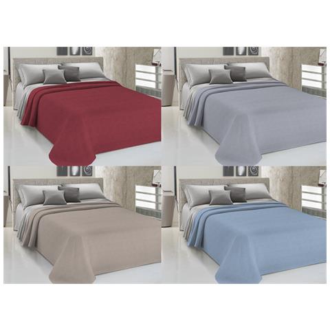 Copriletto Piquet Primavera Estate 100% Cotone Disegno Dublino Bon Bon Matrimoniale Beige - Foto 2