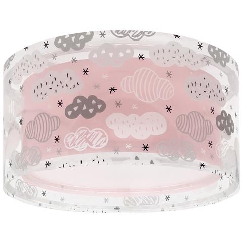 Plafoniera Per Bambini Clouds Nuvole Rosa - Foto 1