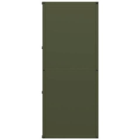 Rastrelliera per Legna da Ardere Verde Oliva 40x30x75 cm - Foto 9