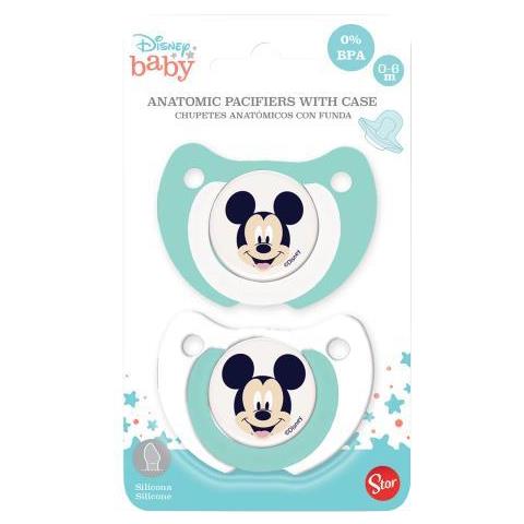 Set 2 Pz Succhietti Anatomici Mickey Mouse 0-6 Mesi - Foto 2