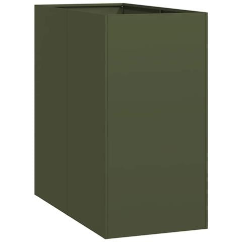 Fioriera Verde Oliva 40x80x80 Cm In Acciaio - Foto 2