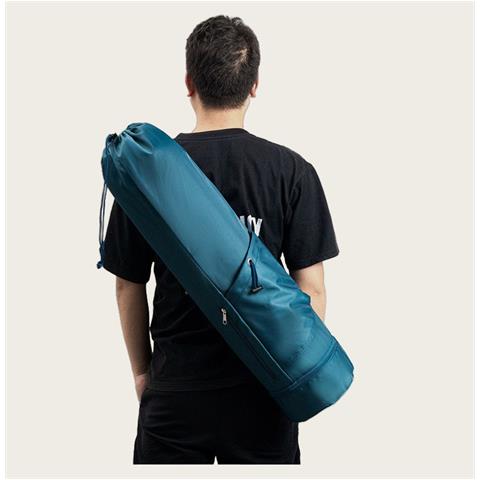 Borsa Multifunzionale Per Tappetino Da Yoga Con Tasca Per Bottiglia - Blu - Foto 1