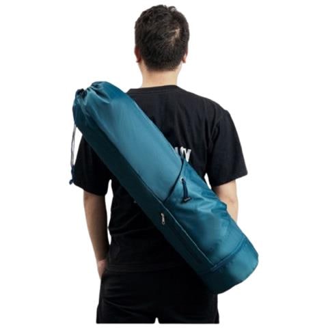 Borsa Multifunzionale Per Tappetino Da Yoga Con Tasca Per Bottiglia - Blu - Foto 6