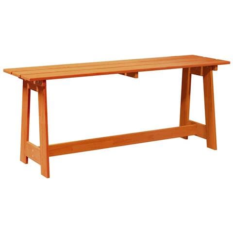 Panchina da esterno in Acacia 119x35x47 cm in legno massello di pino - Foto 1