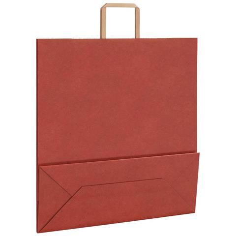 Sacchetti di Carta 250 pz con Manici Rossi 45x17x48 cm - Foto 9