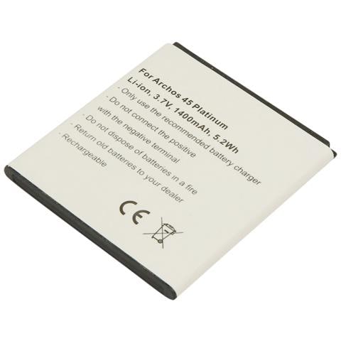 Batteria Per Smartphone Archos 45 Platinum Li-ion 3.7v 1400mah 5.2wh - Foto 1