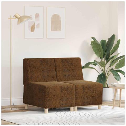 Poltrona Sofa 2 pcs Marrone 55 x 74 x 82 cm - Foto 2