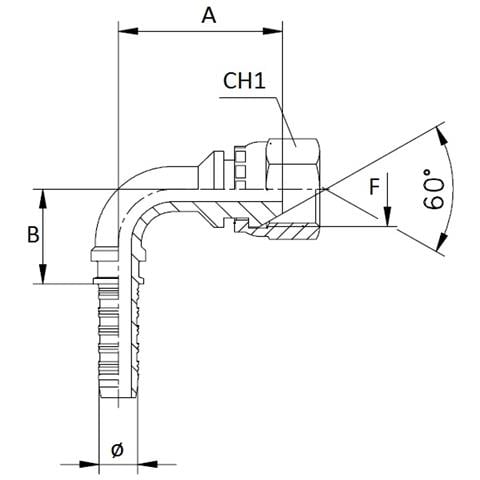 Raccordo Femmina 90° A Pressare Filetto 1/4” Tubo 1/4” Confezione Da 20 Pezzi - Foto 2