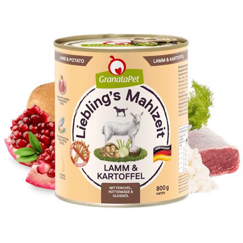 184014 cibo umido per cani Agnello, Patata Adulto 800 g - Foto 1