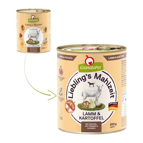 184014 cibo umido per cani Agnello, Patata Adulto 800 g - Foto 3