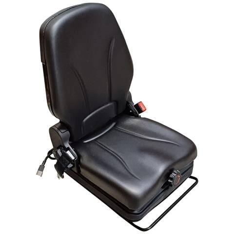 Sedile In Ecopelle Nero Con Molleggio Meccanico - Foto 2