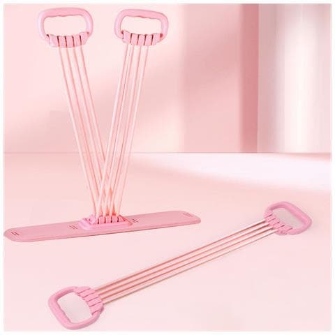 Expander Toracico A 8 Tubi Con Fascia Di Resistenza A Pedale - Attrezzatura Regolabile Per Fitness Domestico - Foto 6