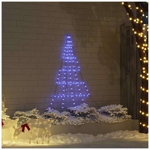 Albero di Natale LED con picchetti per il terreno Blu 180 cm - Foto 2