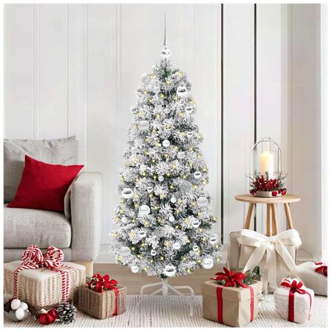 Albero di Natale Artificiale con Rami Pieghevoli 150 cm - Foto 2