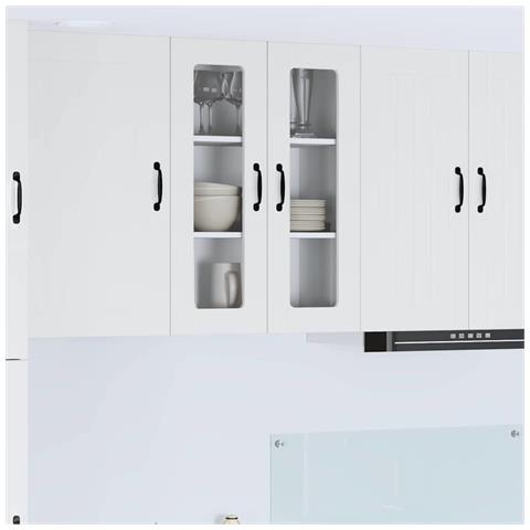 Mobile da cucina con lo scaffale Bianco Lucido 60 x 31 x 80 cm - Foto 2