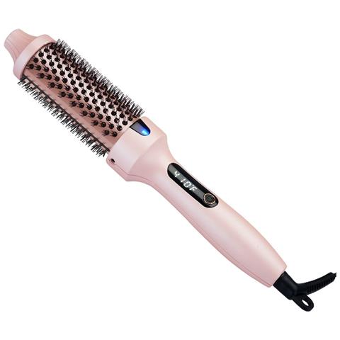 Spazzola Volumizzante Con Controllo Temperatura Rosa Spina Ue - Piastra E Arricciacapelli In Ceramica - Foto 1