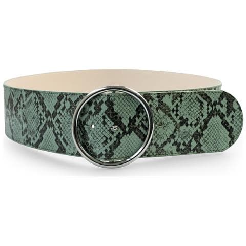 Cintura Doppia Fibbia Stampa Serpente - Foto 3