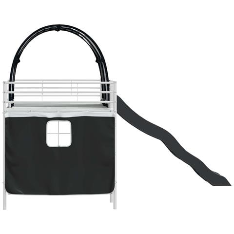 Struttura del letto loft per bambini Bianco e Nero 90 x 200 cm - Foto 9