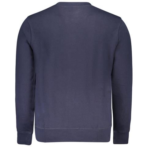FELPA BLU CON ZIP PER UOMO - Colore: Blu, Taglia: 2XL - Foto 2