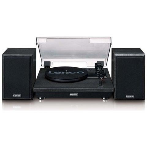 Giradischi LS-100BK 33 45 e 78 Giri 2 Altoparlanti Esterni 10W Bluetooth 5.3 Nero [LS100BK] - Foto 1