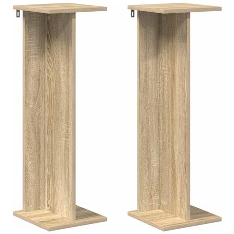 Supporto per piante 2 pcs Rovere Sonoma 25 x 25,5 x 80,5 cm - Foto 1