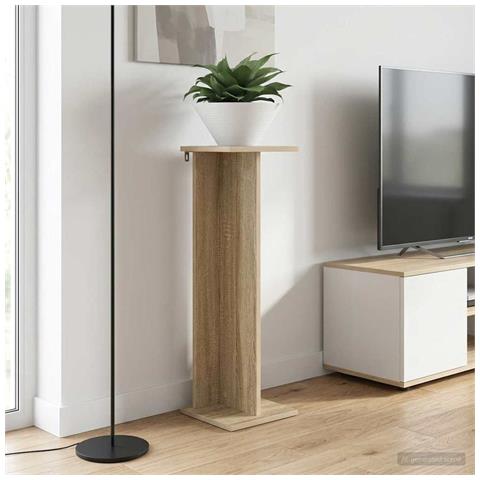 Supporto per piante 2 pcs Rovere Sonoma 25 x 25,5 x 80,5 cm - Foto 2