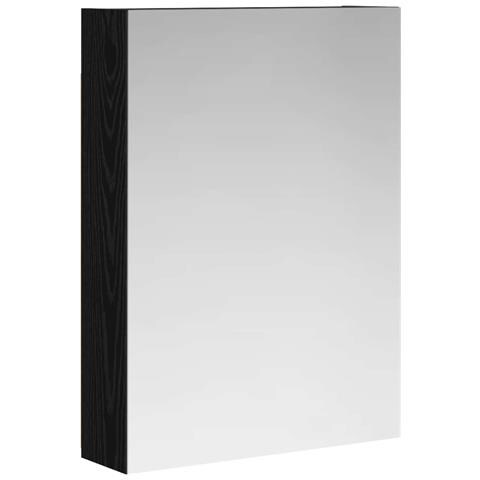 Mobiletto per specchio da bagno Rovere Nero 50 x 14,5 x 70 cm - Foto 1