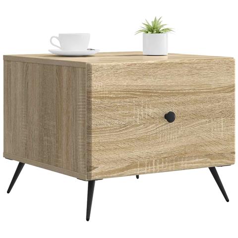 Tavolino da salotto con cassetto Rovere Sonoma 49 x 50 x 40 cm - Foto 2