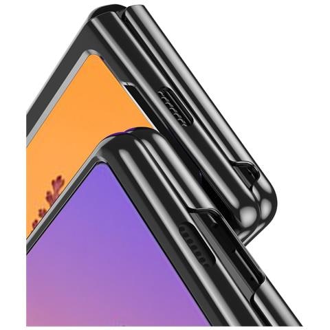 Plating Case Custodia Per Samsung Galaxy Z Fold 4 Con Cornice Metallica Blu. - Foto 7