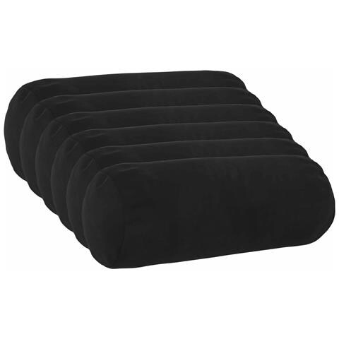 Cuscino con cuscino HEERLEN 6 pz Nero Velluto - Foto 1