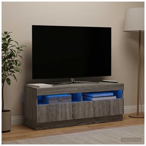 Mobile TV LED Sonoma grigio Legno ingegnerizzato - Foto 2