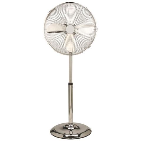 Ventilatore a Piantana Diametro 40 cm Colore Cromo - Foto 1