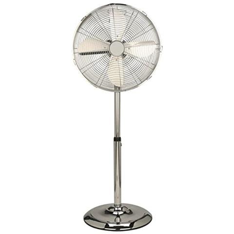 Ventilatore a Piantana Diametro 40 cm Colore Cromo - Foto 2
