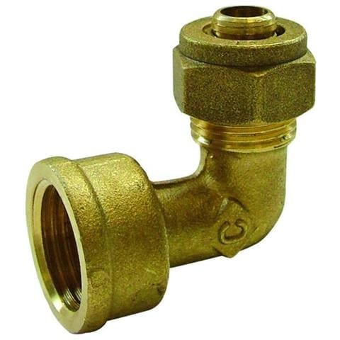 'gomito Femmina Per A Compressione / diam 12 - 15 x 21 (1/2) / femmina - Foto 1