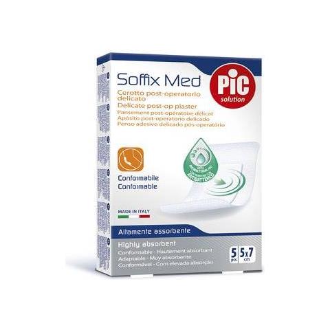 Pic Soffix Med Cerotto Post-operatorio Delicato - 5 Cerotti 5 X 7 Cm - Foto 1