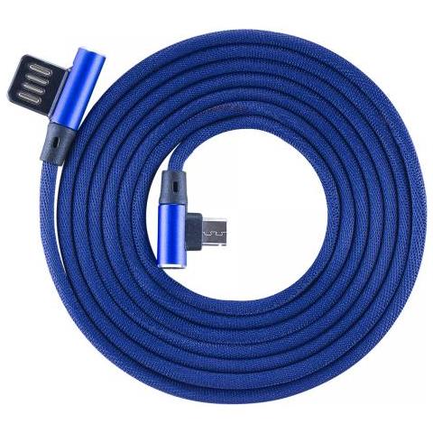 ver Cavo Micro Usb Angolato 90? Usb2.0 / microusb 1.5m Blu Blu 1,5 Metri - Foto 3