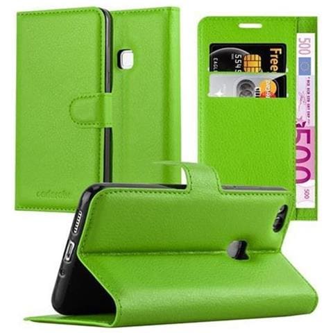Custodia Compatibile Con Huawei P10 Lite In Verde Menta - Coperchio Protettiva Con Chiusura Magnetica, Funzione Stand E Tasca Per Le Carte - Foto 1
