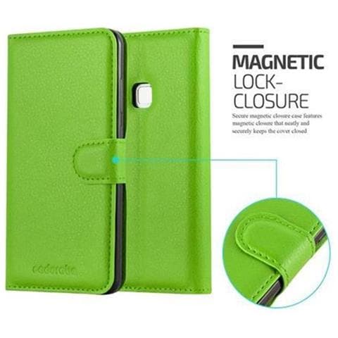 Custodia Compatibile Con Huawei P10 Lite In Verde Menta - Coperchio Protettiva Con Chiusura Magnetica, Funzione Stand E Tasca Per Le Carte - Foto 2