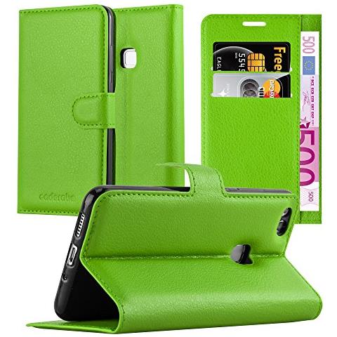 Custodia Compatibile Con Huawei P10 Lite In Verde Menta - Coperchio Protettiva Con Chiusura Magnetica, Funzione Stand E Tasca Per Le Carte - Foto 7