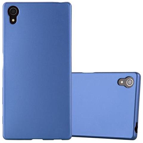 Custodia Compatibile Con Sony Xperia Z5 In Blu Metallico - Coperchio Protettivo In Silicone Tpu Flessibile - Foto 2