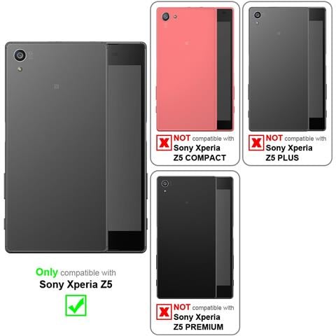Custodia Compatibile Con Sony Xperia Z5 In Blu Metallico - Coperchio Protettivo In Silicone Tpu Flessibile - Foto 8