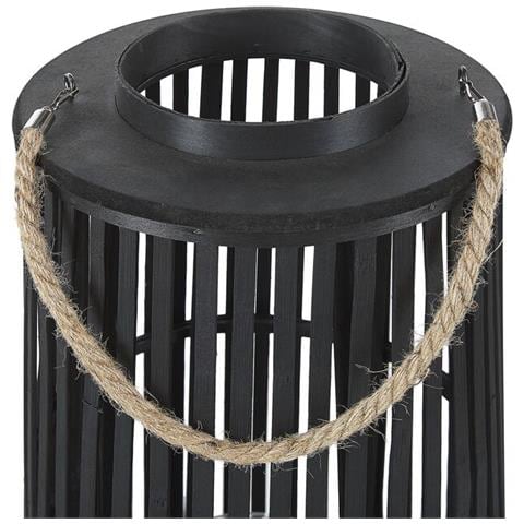 Lanterna In Legno Di Salice Nero 80 Cm Luzon - Foto 7