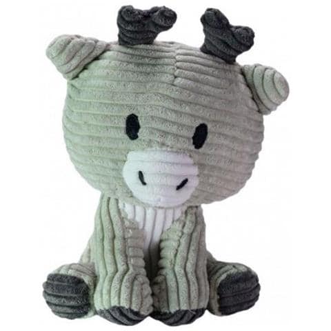 Peluche Renna Milo Junior 15 Cm Velluto A Coste Grigio - Foto 1