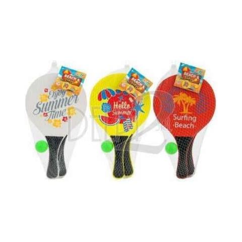 Racchette Beach Legno Vendita Unitaria Colore Casuale - Foto 1