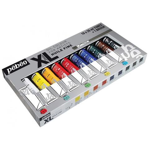 Set Di 10 Colori Ad Olio Fini + Pennello - 10 X 20 Ml - Foto 1