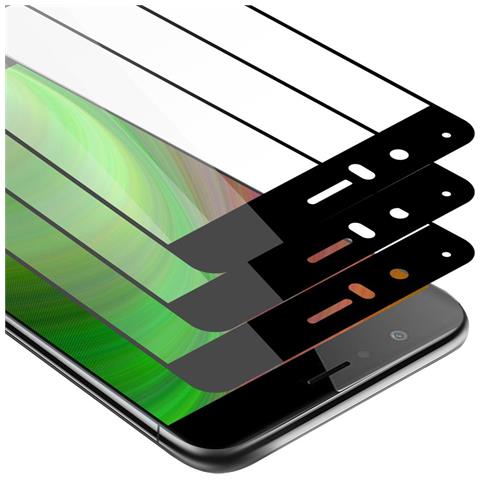3x Pellicola Armatura A Schermo Intero Compatibile Con Honor V8 In Trasparente Con Nero - 3x Vetro Temperato (tempered) Di Protezione Del Display In Durezza 9h Con 3d Touch - Foto 1