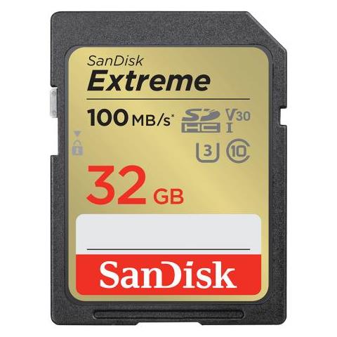 Scheda SDHC SanDisk Extreme PLUS Classe 1 100Mb /s Nero [SDSDXWT-032G-GNCIN] - Foto 1