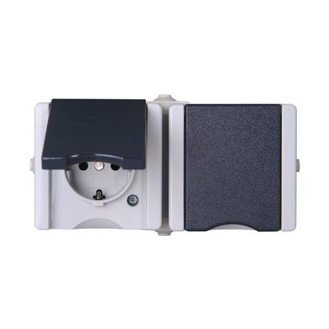 Kopp 950655000 Tipo F Nero, Bianco Presa Energia - Foto 1