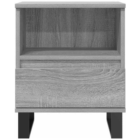 Comodino Grigio Sonoma 40x35x50 Cm In Legno Multistrato - Foto 2