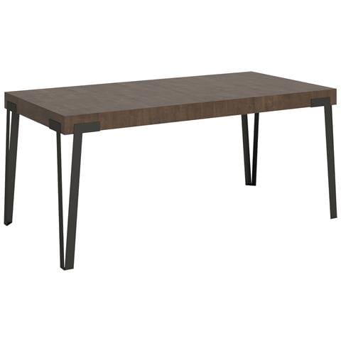 Tavolo Allungabile 90x180/284 Cm Rio Telaio Antracite - Noce - Foto 4